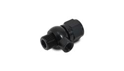 Gauge Adapters, Pressure Gauge Adapter Fitting, Straight, Aluminum, Black, M16 x 1.5 Male Metric, M16 x 1.5 Female Metric, 1/8 in. NPT Banjo, Each