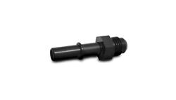 Fuel Rail Fitting, Push-On EFI, Adapter, -8 AN Male Threads, 3/8 in. Tube, Straight, Aluminum, Black Anodized, Each