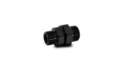 Fittings and Adapters, Bulkhead O-Ring Adapter Fittings, Straight, Black, -8 AN O-ring Male Straight Cut O-ring, -6 AN Male Straight Cut O-ring, Each