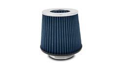 Air Filter, Open Funnel, Conical Flanged, Cotton Gauze, Blue, 2.5 in. Inlet Flange I.D., 5 in. Length, Each