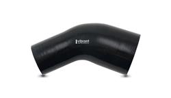 Air Intake Tube, Silicone, Black, 90 Degree Elbow, 2.50 in. Inlet, 3.0 in. Outlet, Each