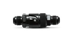Fitting, Quick-Disconnect, -4 Male Thread, -4 Female, Straight, Aluminum, Black Anodized, Each