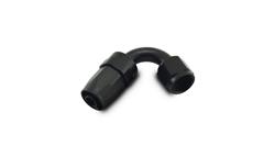 Fitting, Hose End, 120 Degree, -8 AN Hose to Female -8 AN, Aluminum, Black Anodized, Each