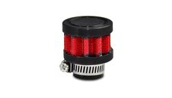 Crankcase Breather, Clamp-On, Round, Rubber, Black, 5/8 in. Inlet, Each