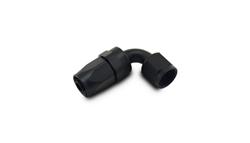 Fitting, Hose End, 90 Degree, -4 AN Hose to Female -4 AN, Aluminum, Black Anodized, Each