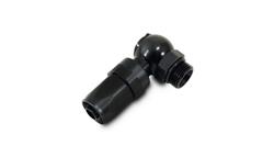 Fitting, Swivel, 90 Degree, Straight, Aluminum, Black Anodized, -6 AN O-Ring, -6 AN, Each
