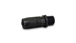 Hose End, Straight, -10 AN Hose, 1/2 in. NPT Male, Aluminum, Black, Each