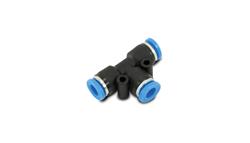 Air Hose Fitting, One-Touch, Tee, 1/4 in. to 1/4 in., Push To Connect, Each
