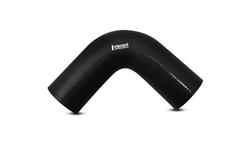 Air Intake Tube, Silicone, Black, 90 Degree Elbow, 2.75 in. Inlet, 2.75 in. Outlet, 4.00 in. Leg Length, Each