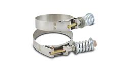 Hose Clamps, Clamps, Stainless Steel Spring Loaded T-Bolt Clamps (Pack of 2) - Clamp Range: 2.94"-3.24"