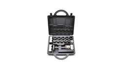 Hose End Fitting Tool, Includes Jigs for Sizes -4 AN to -12 AN, Plastic Case, Kit