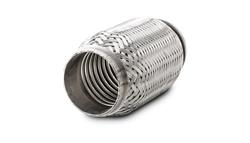 Exhaust Flex Pipe, Coupling, Standard Flex, Weld-on, Stainless Steel, 1.5 in. Inlet/Outlet, 4 in. Long, Each