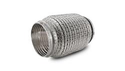 Exhaust Flex Pipe, LiteFlex, Weld-on, Stainless Steel, 3 in. Inlet/Outlet, 6 in. Long, Each
