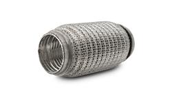Exhaust Flex Pipe, LiteFlex, Weld-on, Stainless Steel, 2 in. Inlet/Outlet, 6 in. Long, Each