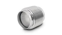 Exhaust Flex Pipe, Coupling, Bellows Style, Weld-on, 321 Stainless, 1.5 in. Inlet/Outlet, 2.75 in. Long, Each