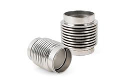 Motorsport Bellows, 2.25 in. ID x 3.00 in. Lg w/Neck & Liner, 321SS - Electro Polished