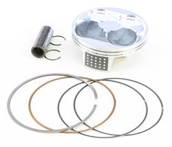 Piston and Ring Kit, High-Compression, Forged Aluminum, 96.000mm Bore, 13.60 to 1 Compression, for use on Honda®, Kit