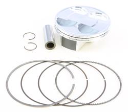 Piston and Ring Kit, Big Bore, Forged Aluminum, 99.000mm Bore, 13.60 to 1 Compression, for use on Honda®, Kit