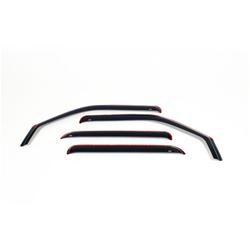 Side Window Visors, In-Channel, Front and Rear, Acrylic, Smoke, Dodge, Set of 4