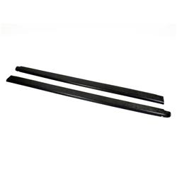 Bed Rail Caps, Smooth Style, Plastic, Black, Dodge, Ram, Pair