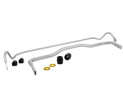 Sway Bars, Front and Rear, Solid, Steel, Silver Powdercoated, Chrysler, Dodge, Kit