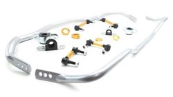 Sway Bar, Front, Solid, Steel, Silver Powdercoated, 24.00mm Diameter, for use on Acura®, Kit