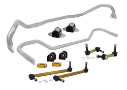 Sway Bars, Front and Rear, Solid, Steel, Silver Powdercoated, 30mm Front, 22mm Rear, Chevy, Pontiac, Kit