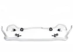 Sway Bars, Front and Rear, Solid, Steel, Silver Powdercoated, For use on Honda®, Kit