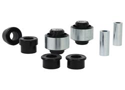 Control Arm Bushings, Double Offset, Black, Polyurethane, Front, Lower Inner, for use on Honda®, for use on Acura®, Kit