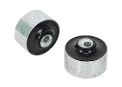 Control Arm Bushings, Double Offset, Black, Polyurethane, Front, Lower Inner, for use on Honda®, for use on Acura®, Pair