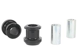 Control Arm Bushings and Bearings, Double Offset, Front, Lower, Inner Rearward, Polyurethane, Black, for use on Acura®, for use on Honda®, Kit