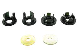 Differential Housing Mount Bushings, Polyurethane, Black, Rear, Subaru, Kit