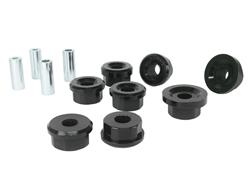 Subframe and Cradle Bushings and Inserts, Crossmember Subframe, Polyurethane, Black, BMW, Kit