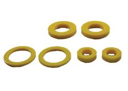 Differential Housing Mount Bushings, Polyurethane, Black, Rear, Saab, Subaru, Kit