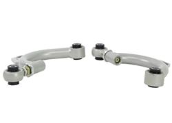 Control Arms, Steel, Silver Powdercoated, Polyurethane, Front, Lower, for use on Honda®, Pair