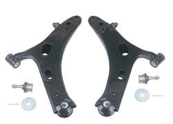 Control Arms, Front, Lower, Steel, Black, Polyurethane, Subaru, Pair