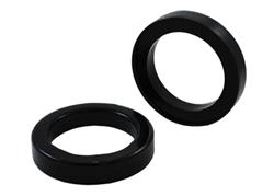 Coil Spring Pad, 30mm, Polyurethane, Black, Lexus, Toyota, Rear Lower, Pair