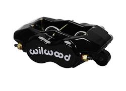 Brake Caliper, Forged Dynalite Internal, Aluminum, Black Powdercoated, 4-Piston, Universal, Each