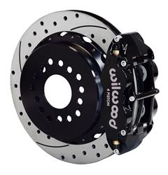 Disc Brakes, Rear, Superlite 4R, Cross-Drilled/Slotted Rotors, 4-Piston Calipers, Ford 9 in., Big Ford Ends, Kit