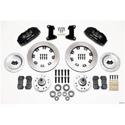 Disc Brakes, DynaPro 6, Big Brakes, Front, Solid Surface Rotor, 6-Piston Caliper, Black, Ford, Mercury, Kit