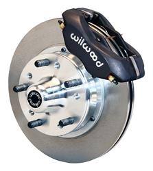 Disc Brake Kit, Dynalite Pro, Front, Solid Surface Rotor, 4-Piston Caliper, Black, Ford, Kit