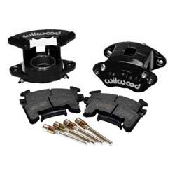 Brake Calipers and Pads, Aluminum, Black Powdercoated, GM, Kit