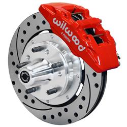 Disc Brakes, DynaPro 6 Big Brake, Front, Cross-drilled/Slotted Surface Rotors, 6-piston Calipers, Chevy, Kit