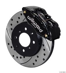 Disc Brakes, Front, Forged DPHA, Cross-drilled/Slotted Rotors, Gray Calipers, for use on Acura®, Honda®, Kit