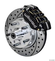 Disc Brakes, DynoPro Dust-Boot Pro Series, Front, Cross-drilled/Slotted Rotors, 4-piston Calipers, Chevy, Kit