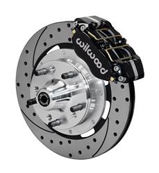 Disc Brakes, DynaPro Pro Series, Front, Cross-drilled/Slotted Rotors, 4-piston Calipers, Buick, Chevy, Kit