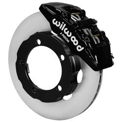 Disc Brakes, DynaPro 6 Big Brake, Front, Solid Surface Rotors, 6-piston Black Calipers, Ford, Kit