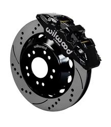 Disc Brake Kit,AERO6 Big Brake, Front, 14 in. Drilled/Slotted Rotor, 6-Piston Black Powdercoat Caliper, Chevy, GMC, Wilwood 5-Lug ProSpindle, Kit, Kit