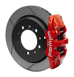 Disc Brakes, Rear, AERO4, Big Brake, Cross-Drilled/Slotted Rotors, 4-Piston Red Calipers, Lexus, Toyota, Kit