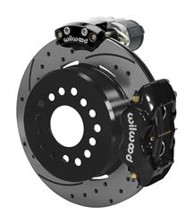 Disc Brake Kits, Rear, Forged Dynalite , Electric Parking Brake, 12.19 in. Drill/Slotted Rotor, Black Powdercoat, Ford, Big Bearing New Style, Kit